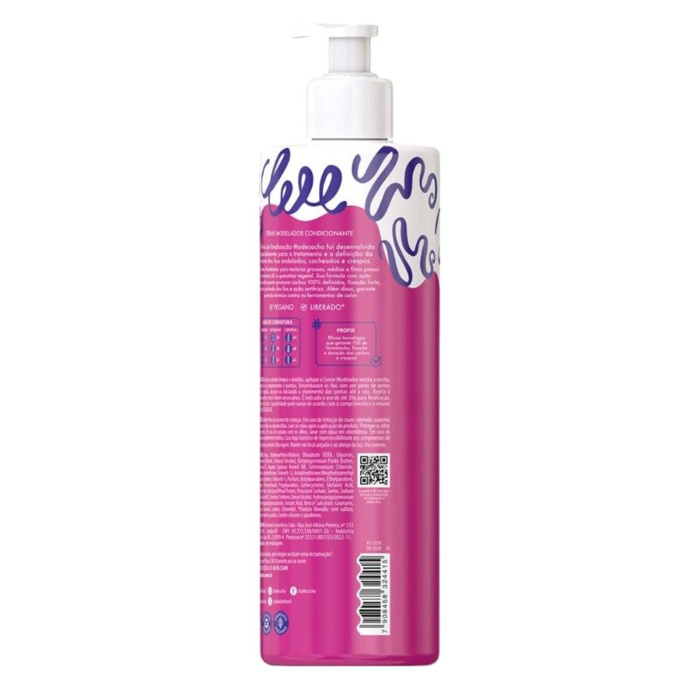 Creme Modelador Salon Line #todecacho Cachos dos Sonhos Fixação Forte 500ml 500ml 4