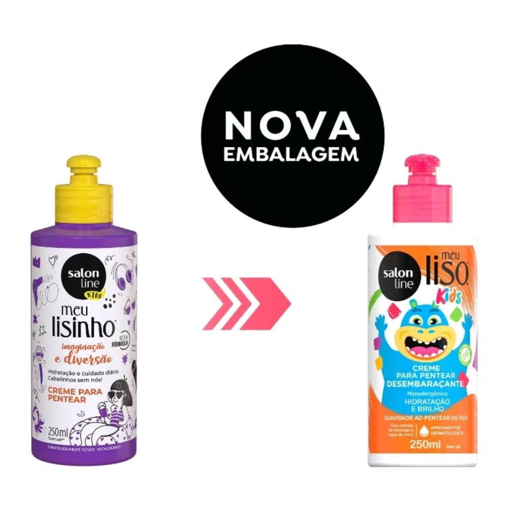 Creme Para Pentear Salon Line Kids Meu Lisinho Imaginação e Diversão 250ml 250ml 5