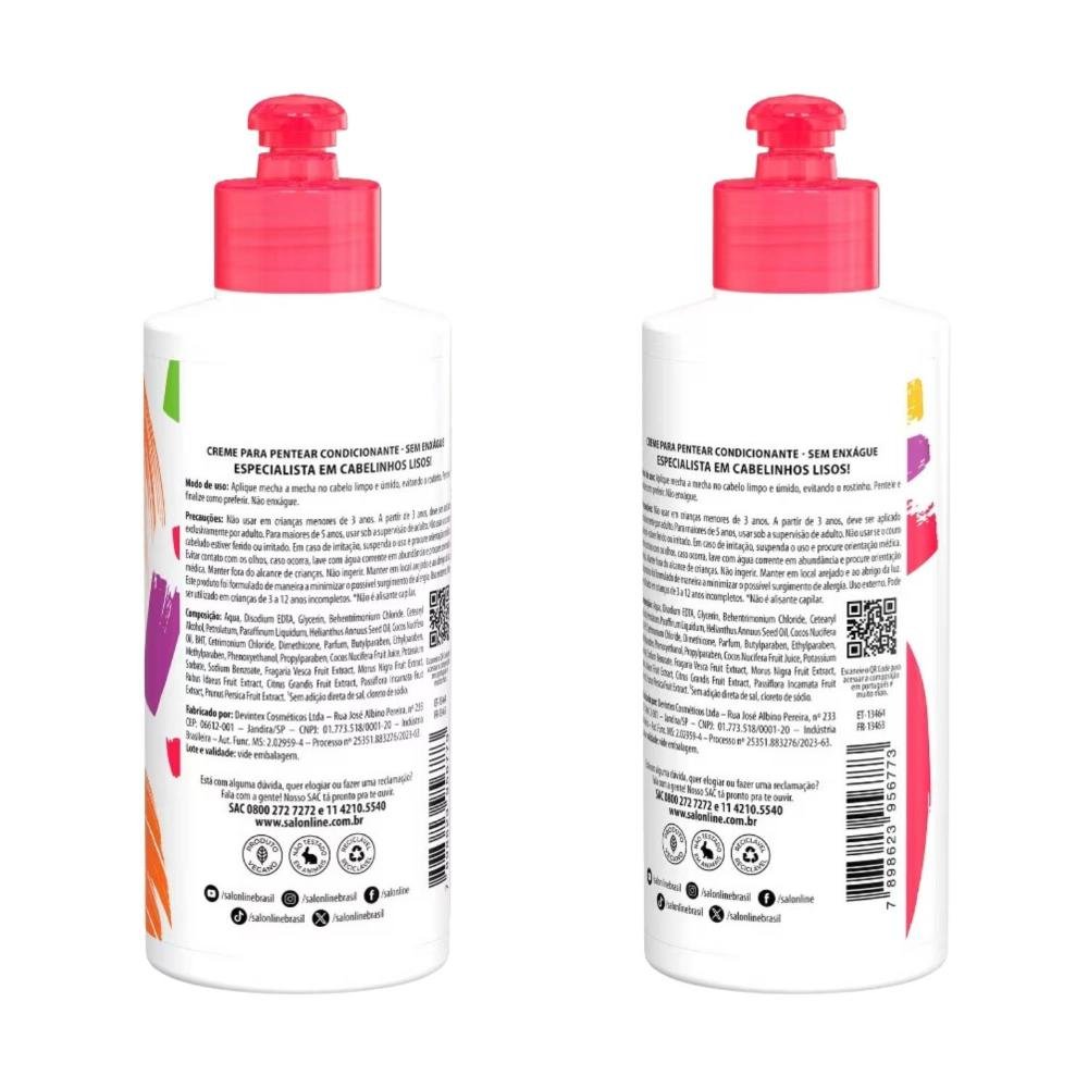 Creme Para Pentear Salon Line Kids Meu Lisinho Imaginação e Diversão 250ml 250ml 9