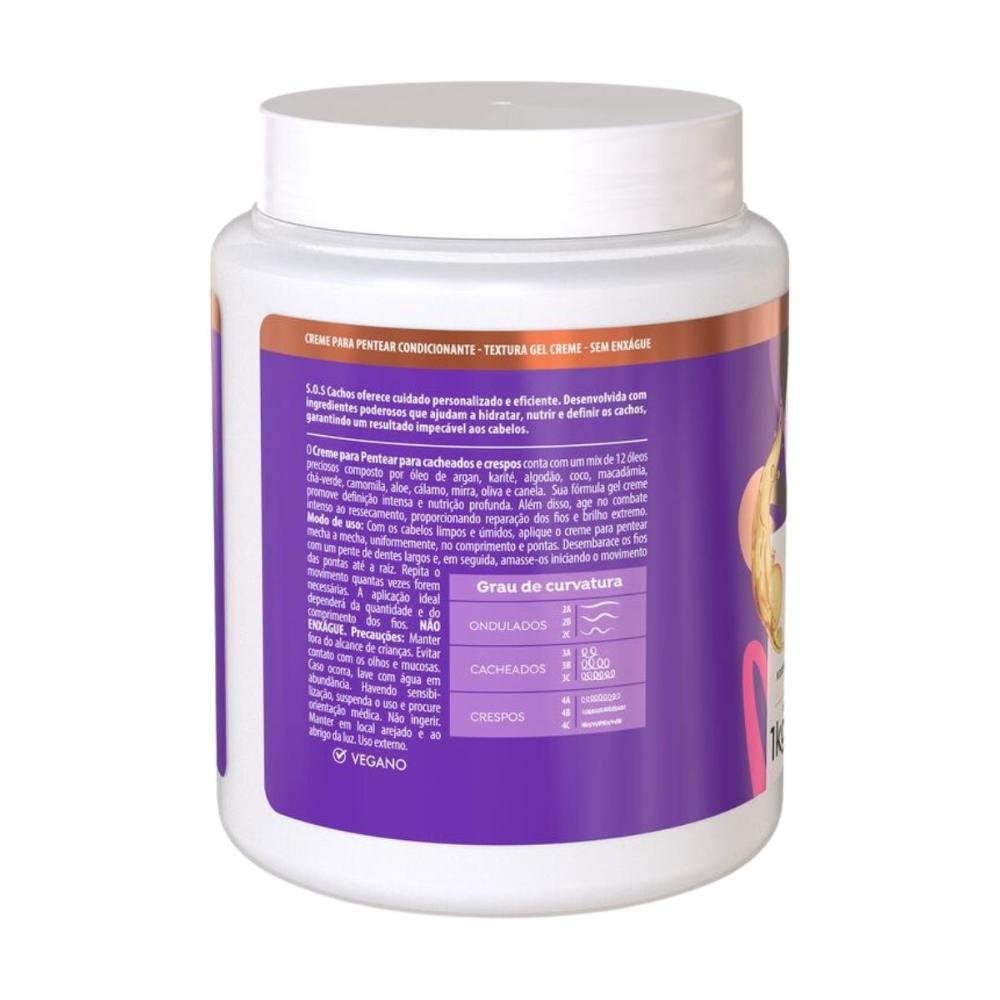 Creme Para Pentear Salon Line Sos Cachos Super Óleos 1kg 1kg 3