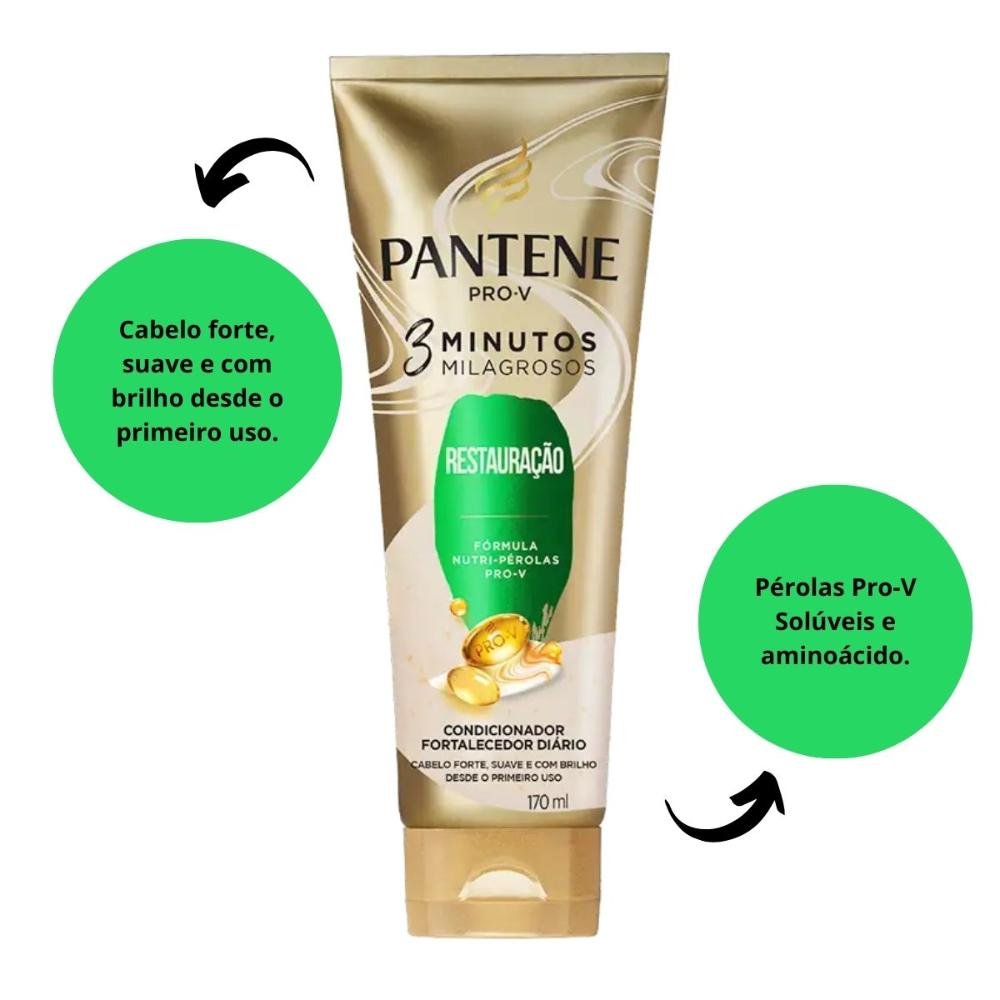 Condicionador Pantene 3 Minutos Milagrosos Restauração 170ml 170ml 2