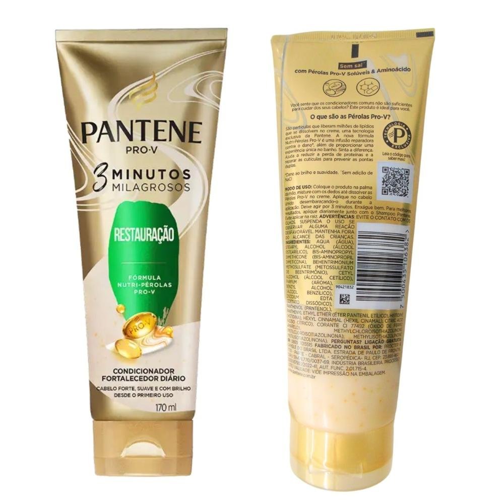 Condicionador Pantene 3 Minutos Milagrosos Restauração 170ml 170ml 4