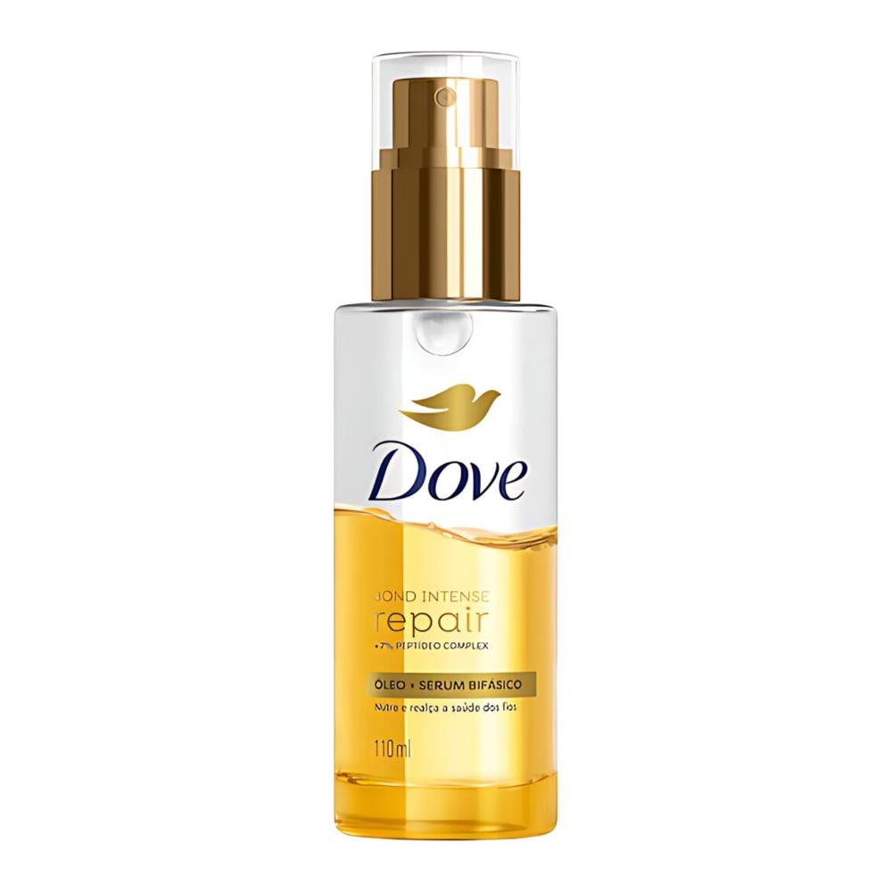 Kit Dove Bond Intense Repair Completo: Shampoo 175ml, Condicionador 150ml, Máscara, Leave-In e Óleo Sérum Bifásico ÚNICO 6