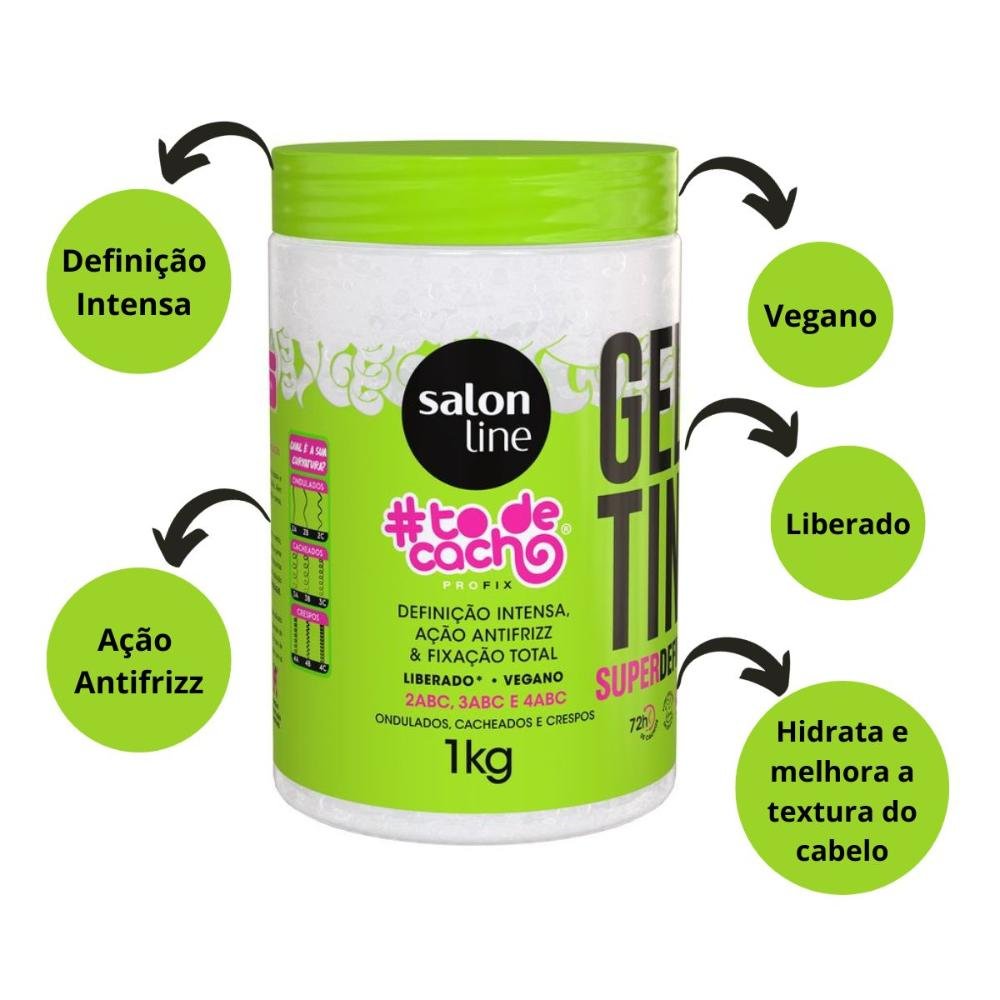 Gelatina Salon Line #todecacho Super Definição 1kg 1kg 2