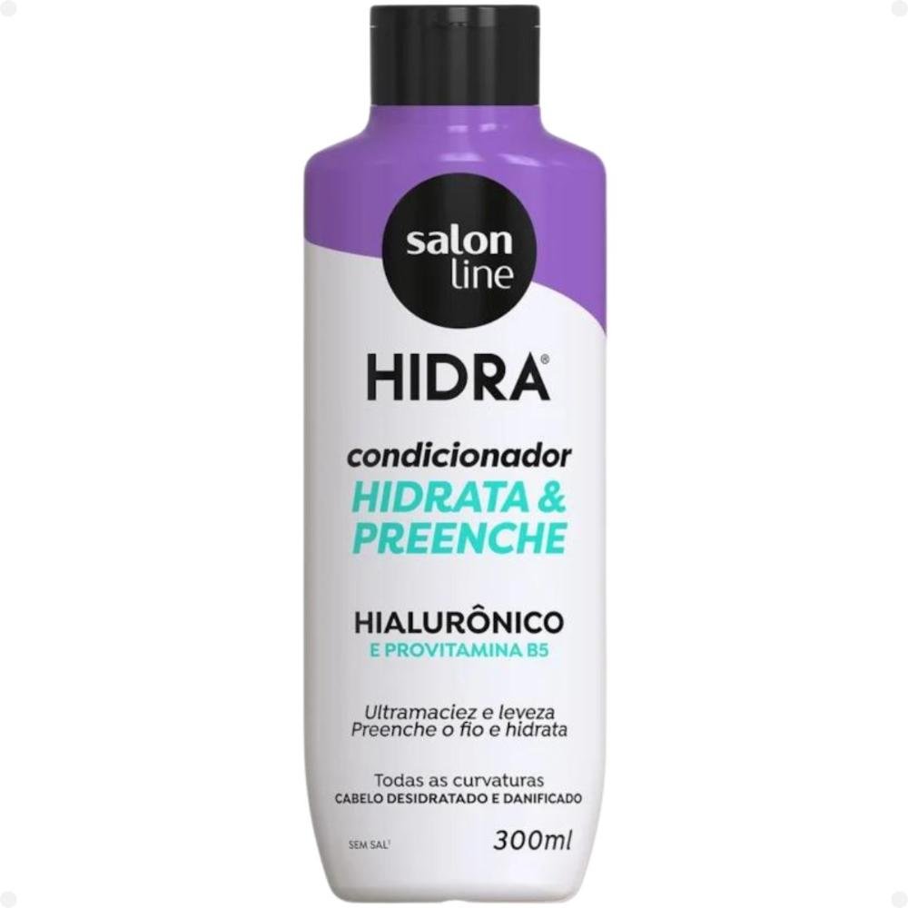 Kit Salon Line Hidra Hidrata e Preenche: Shampoo e Condicionador 300ml 300ml 4