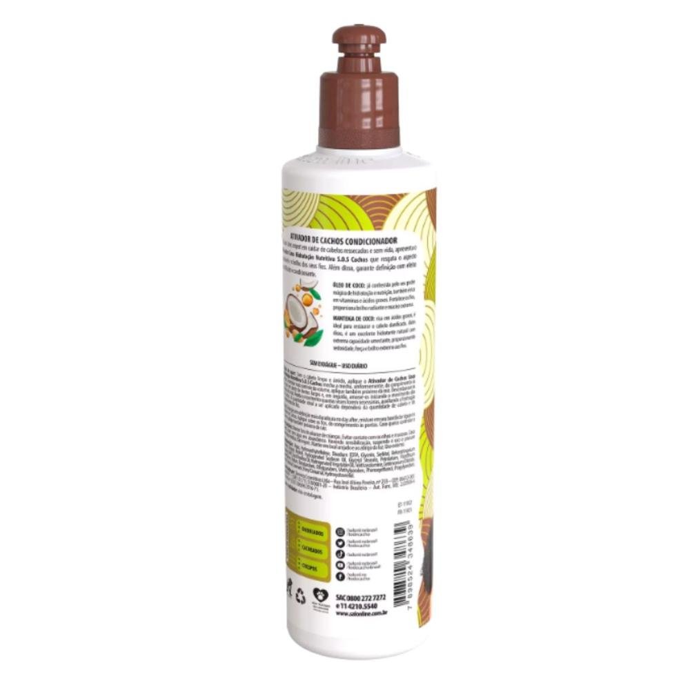 Ativador de Cachos Salon Line Sos Cachos Coco Hidratação Nutritiva 300ml 300ml 4