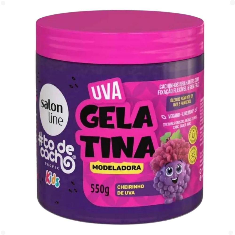 Kit Salon Line Kids 4 Gelatina: Melão, Maracujá, Uva e Melancia ÚNICO 5