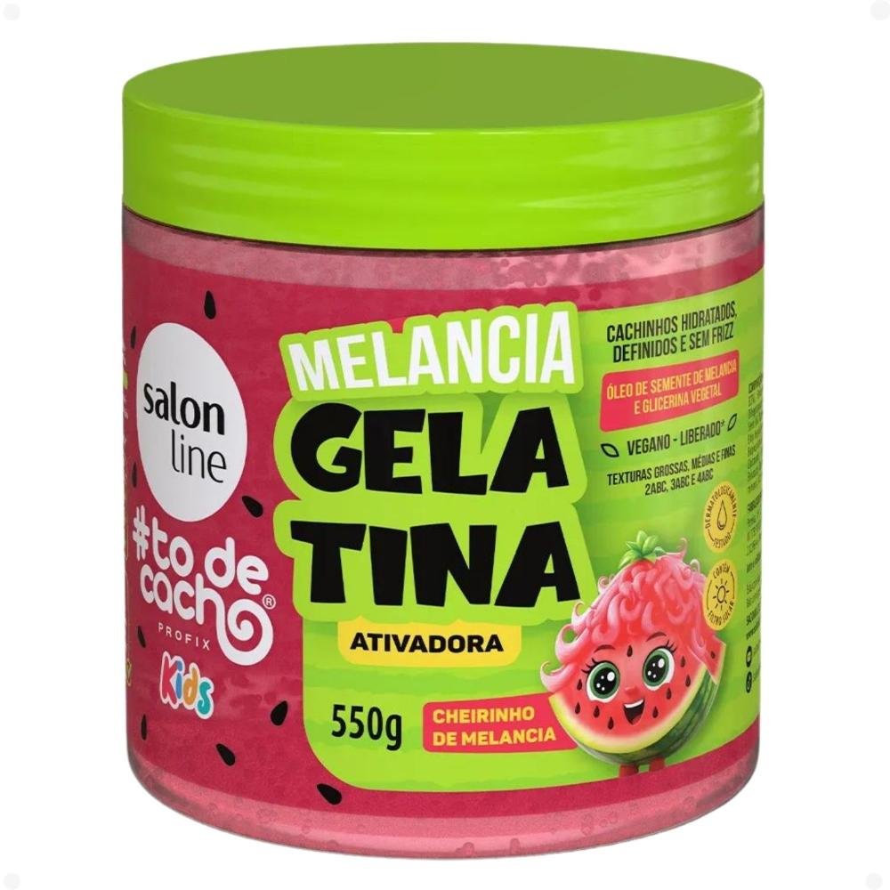 Kit Salon Line Kids 4 Gelatina: Melão, Maracujá, Uva e Melancia ÚNICO 6