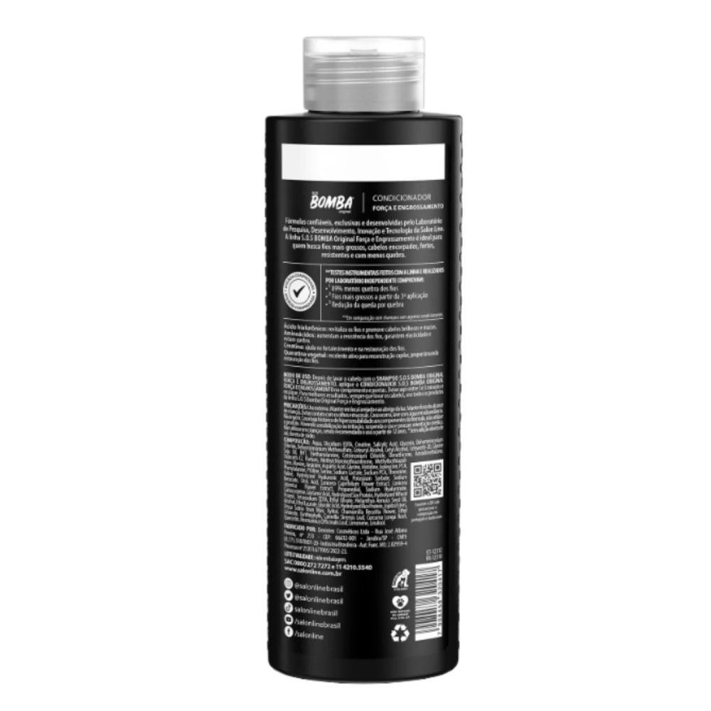 Condicionador Salon Line Sos Bomba Força e Engrossamento 300ml 300ml 3