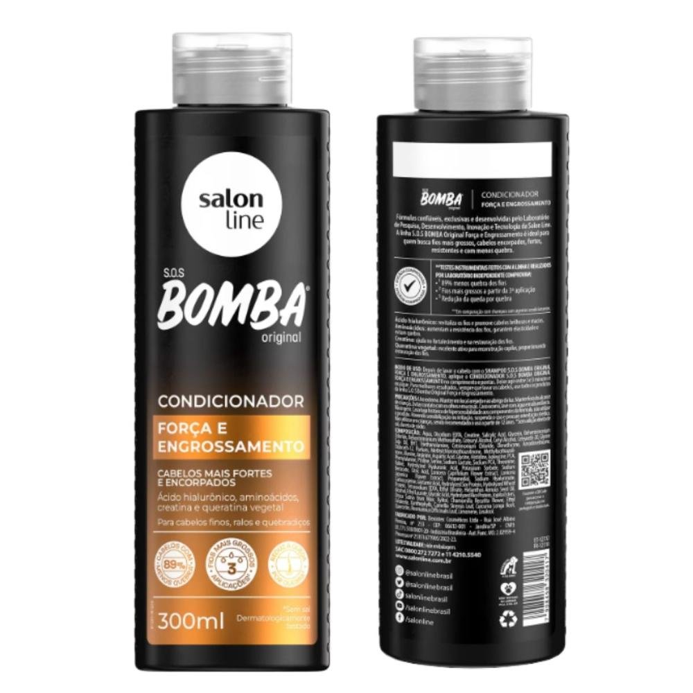 Condicionador Salon Line Sos Bomba Força e Engrossamento 300ml 300ml 4