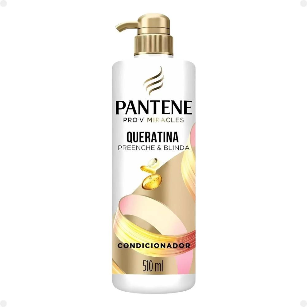 Kit Pantene Pro-V Miracles Queratina: Shampoo 510ml, Condicionador 510ml, Spray e Óleo ÚNICO 4