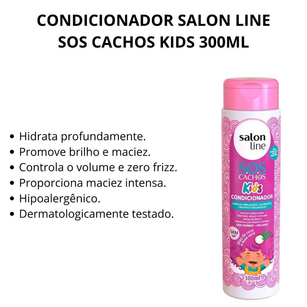 Condicionador Salon Line Sos Cachos Kids Hidratação 300ml 300ml 2
