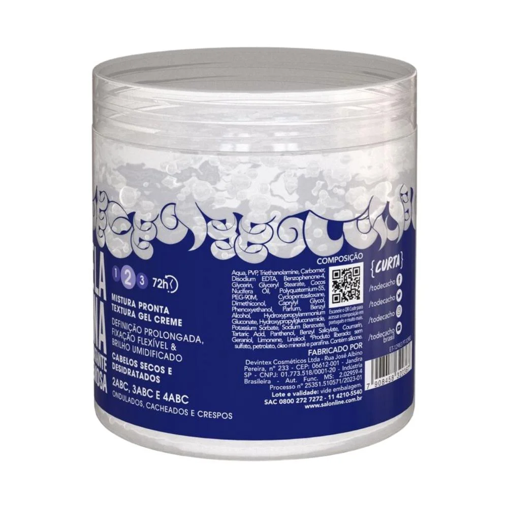 Gelatina Hidratante Cremosa Salon Line #todecacho 550g 550g 4
