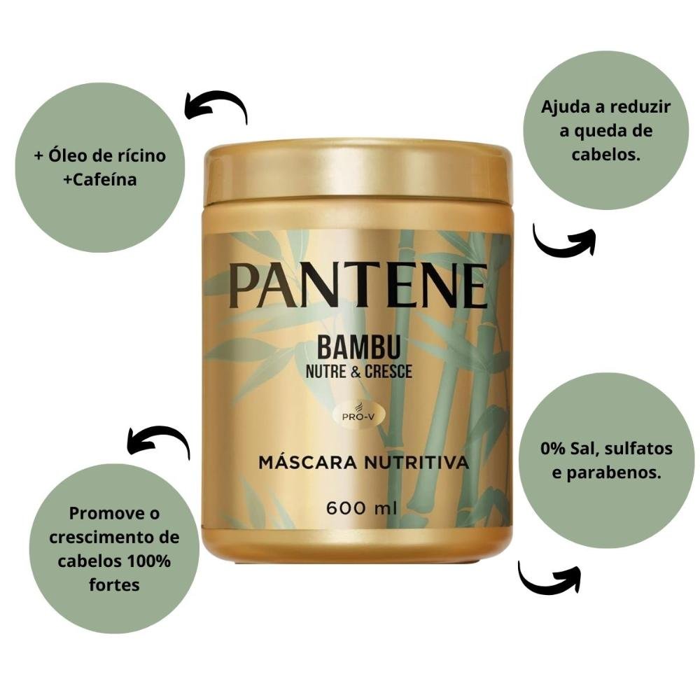 Máscara Pantene Pro-V Bambu 600ml 600ml 2