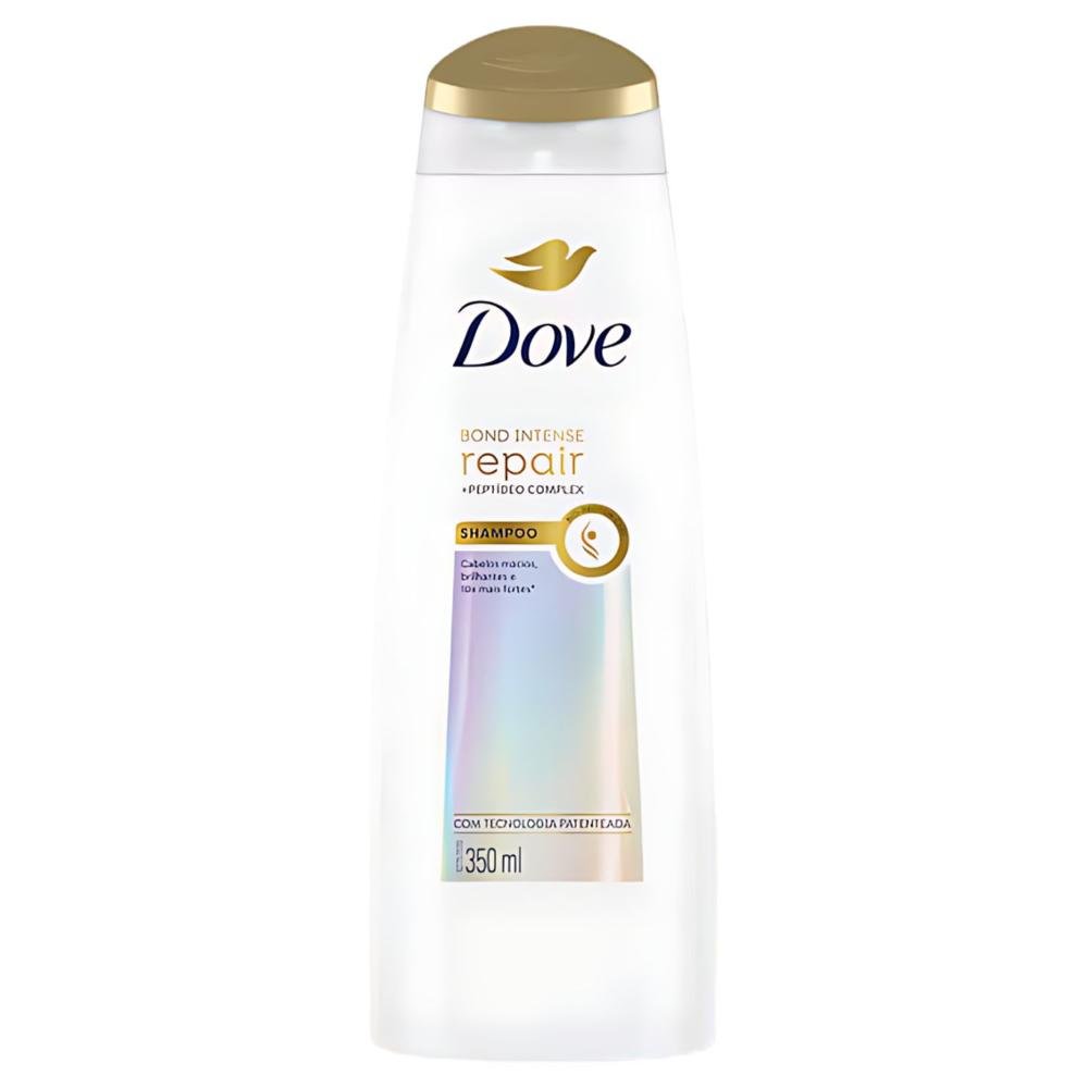 Kit Dove Bond Intense: Shampoo 350ml, Condicionador 250ml, Máscara e Leave-In ÚNICO 3