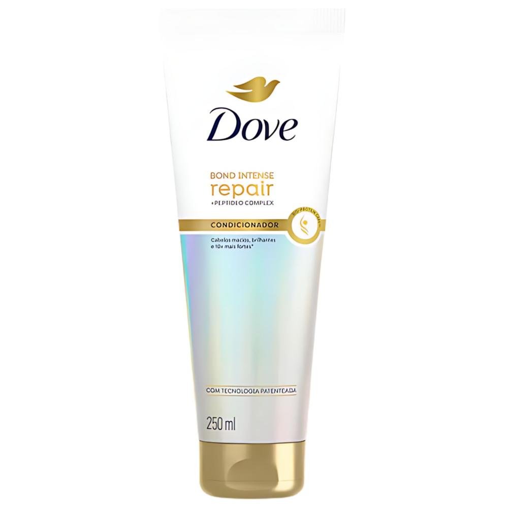 Kit Dove Bond Intense: Shampoo 350ml, Condicionador 250ml, Máscara e Leave-In ÚNICO 4
