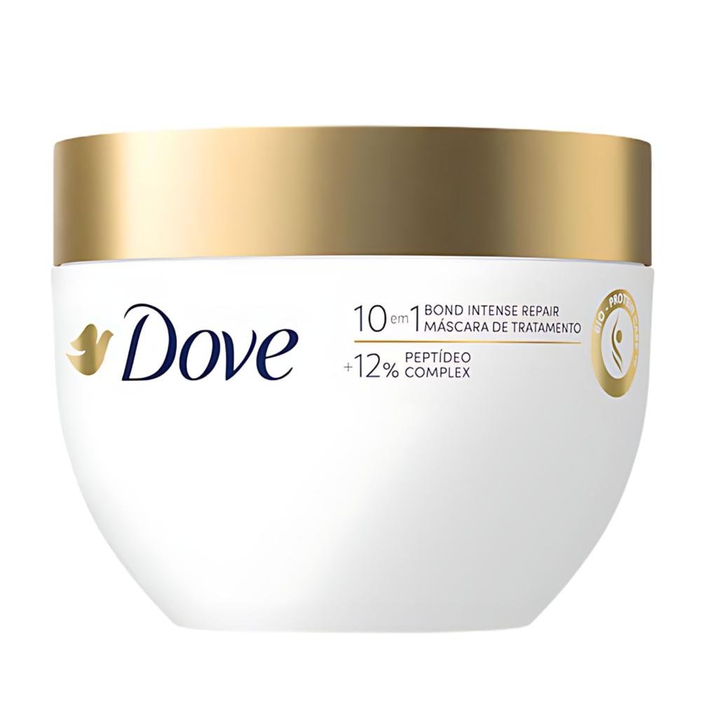 Kit Dove Bond Intense: Shampoo 350ml, Condicionador 250ml, Máscara e Leave-In ÚNICO 5