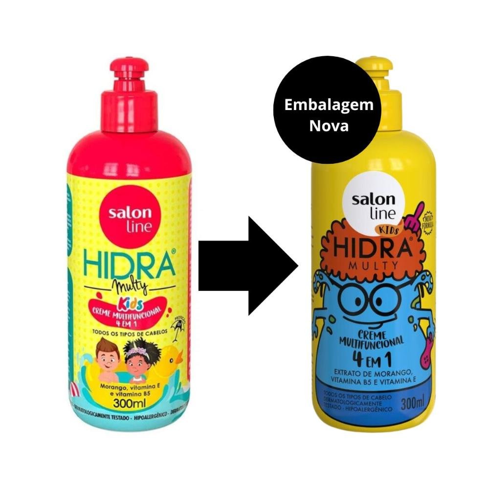 Creme Multifuncional Salon Line Kids Hidra Multy 4 em 1 300ml 300ml 4