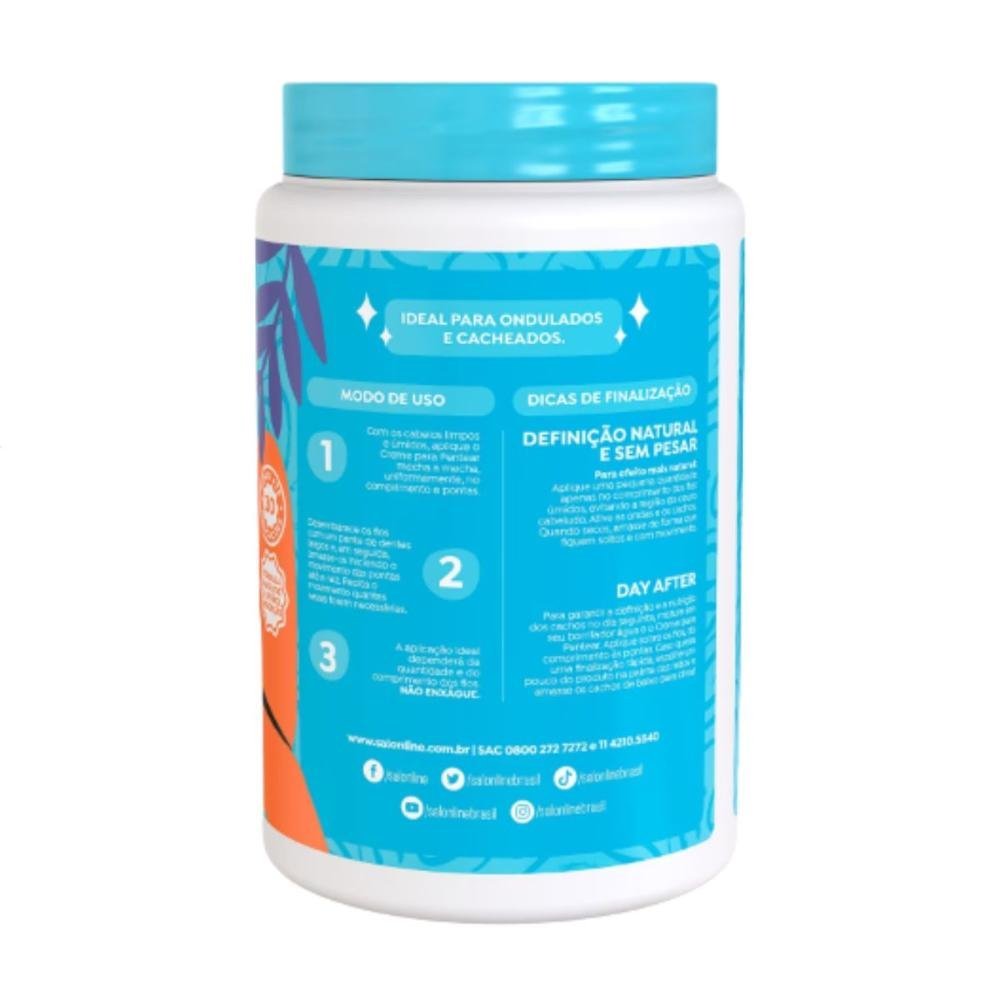 Creme Para Pentear Salon Line Definição Natural 1kg 1kg 3