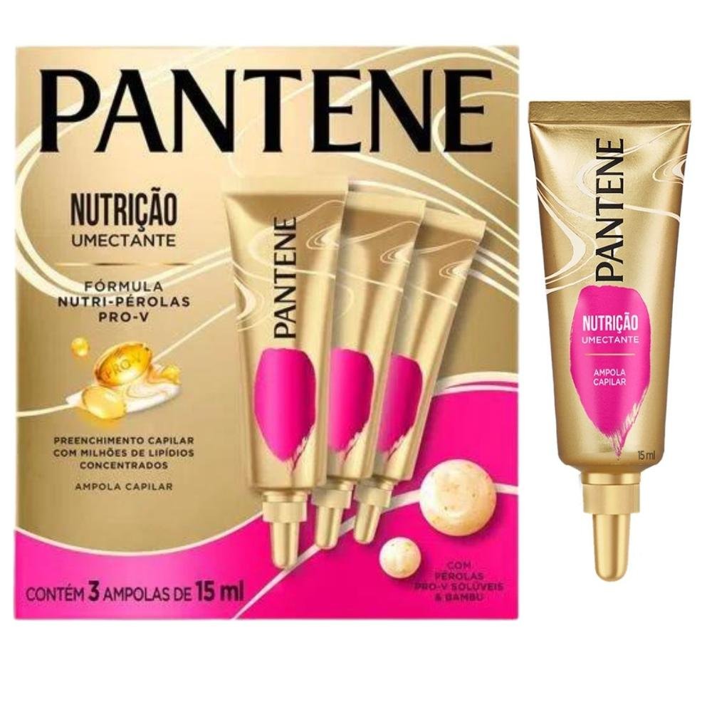 Kit Pantene Nutrição: 3 Ampola Umectante 15ml ÚNICO 4