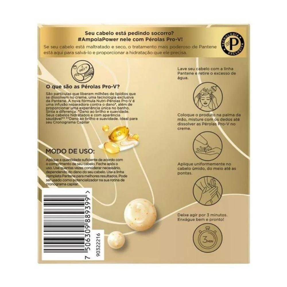 Kit Pantene Ampolas Cronograma Capilar: 3 Hidração, 3 Nutrição e 3 Reconstrução 15ml  ÚNICO 8