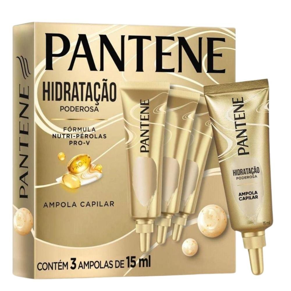 Kit Pantene Ampolas Cronograma Capilar: 3 Hidração, 3 Nutrição e 3 Reconstrução 15ml  ÚNICO 9