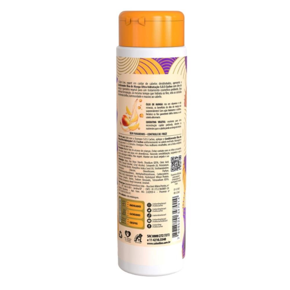 Condicionador Salon Line Sos Cachos Óleo de Manga 300ml 300ml 4