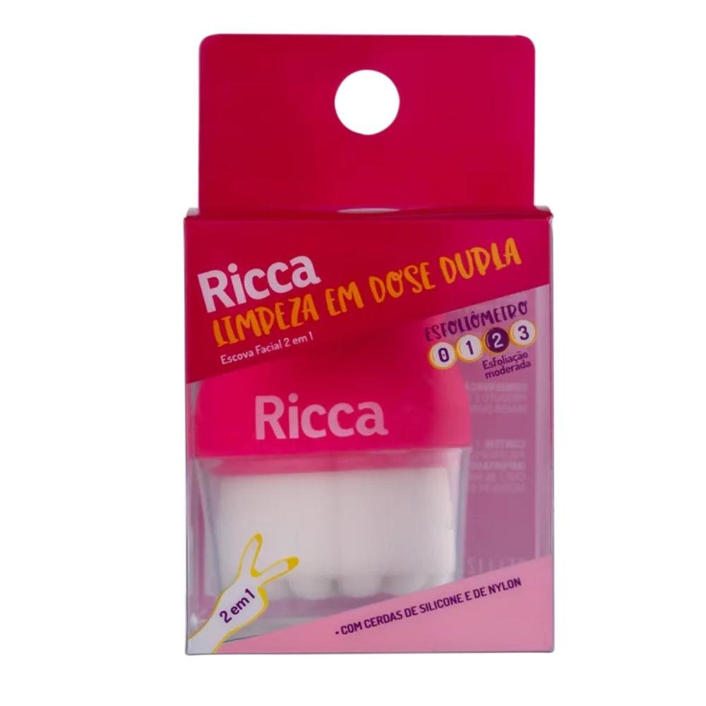 Escova Facial 2 em 1 Belliz Ricca Limpeza em Dose Dupla Cod.3428 ÚNICO 4