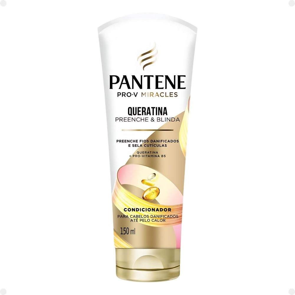 Kit Pantene Pro-V Miracles Queratina: Shampoo 175ml, Condicionador 150ml, Spray e Óleo ÚNICO 4