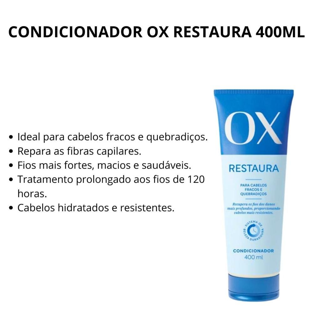 Condicionador Ox Restaura 400ml 400ml 4