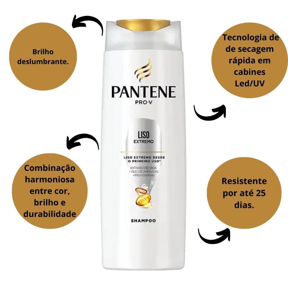 Shampoo Pantene Pro-v Liso Extremo 750ml 750ml 2