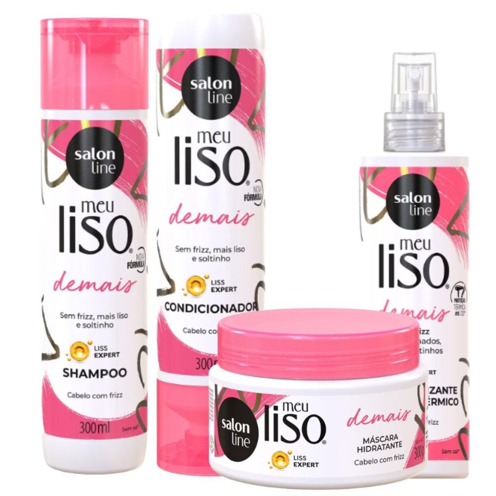 Kit Salon Line Meu Liso Demais C/4 ÚNICO 1