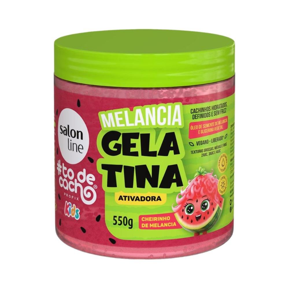 Gelatina Ativadora Salon Line Kids #todecacho Melancia 550g 550g 1