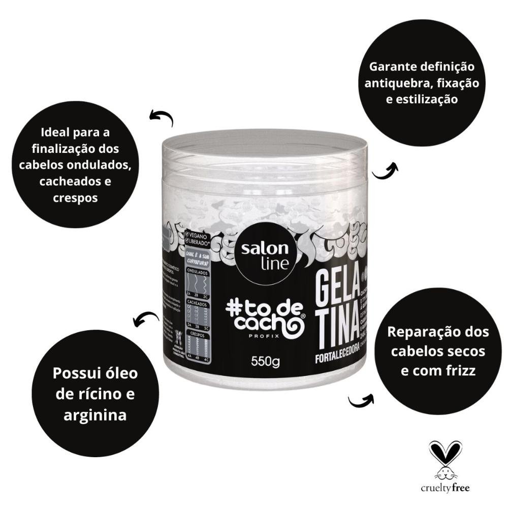 Gelatina Fortalecedora Salon Line #todecacho 550g 550g 2