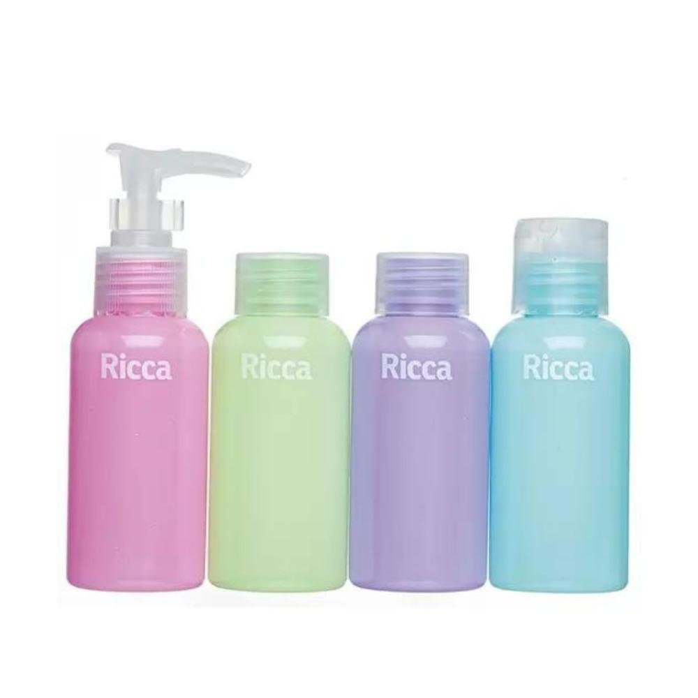Conjunto Com 4 Frascos de Viagem Ricca Me Leva Na Mala Cód. 3288 ÚNICO 2