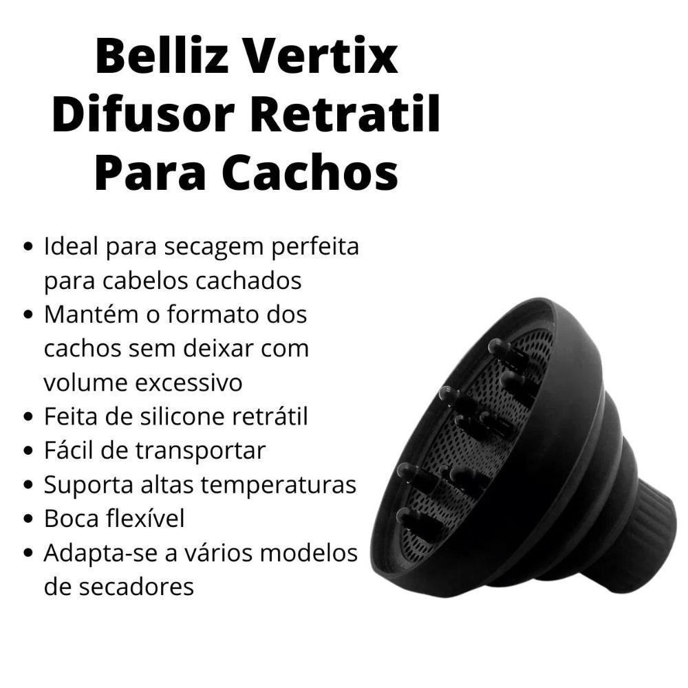 Belliz Vertix Difusor Retratil Para Cachos ÚNICO 2