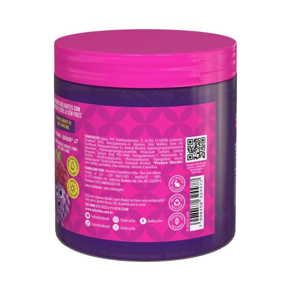 Gelatina Modeladora Salon Line Kids #todecacho Uva 550g 550g 4