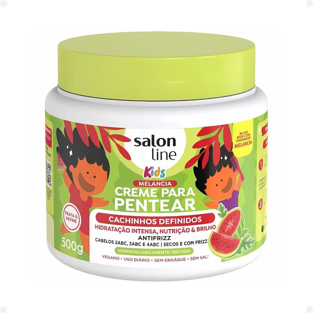 Creme para Pentear Salon Line Kids Cachinhos Definidos Melancia 500g 500g 1