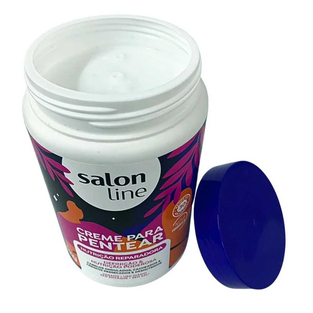 Creme Para Pentear Salon Line Nutrição Reparadora 1kg 1kg 3