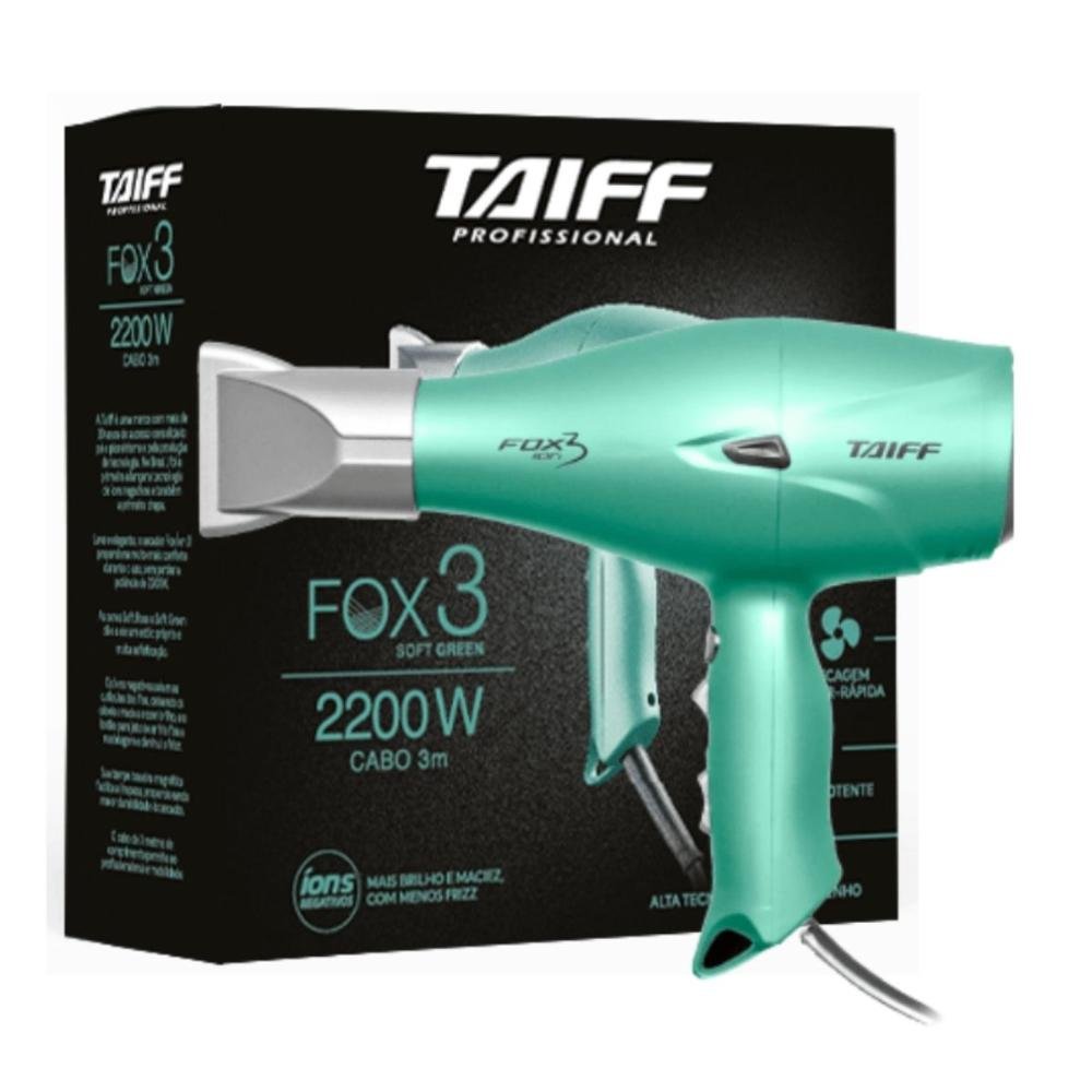 Secador Taiff Fox 3 Soft Green 2200w 220v 220V 1