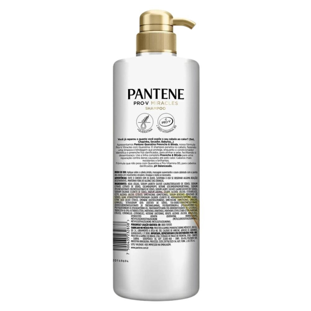 Shampoo Pantene Pro-v Queratina 510ml 510ml 4