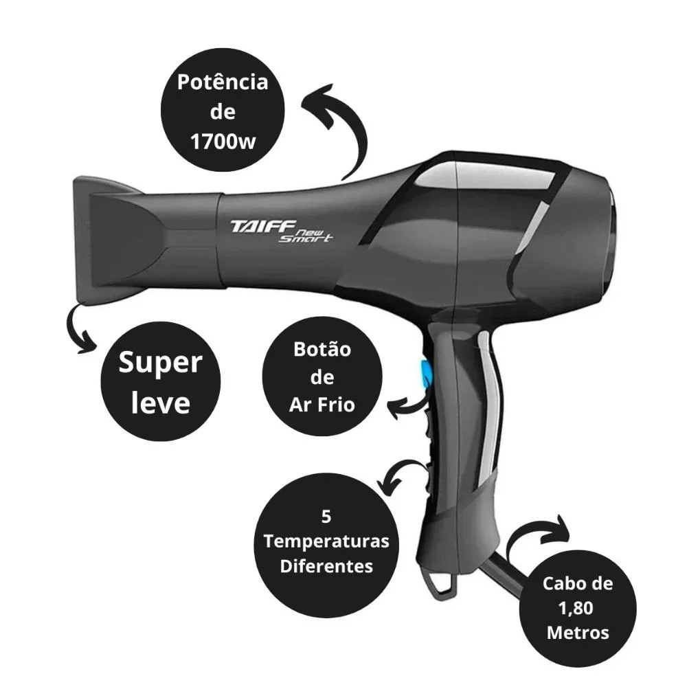 Secador Taiff New Smart 1700w 127v 127V 2