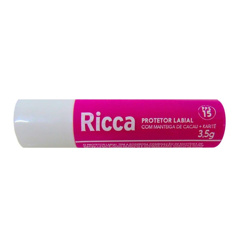 Protetor Labial Ricca Fps15 3,5g Cód:2276 3,5g 5