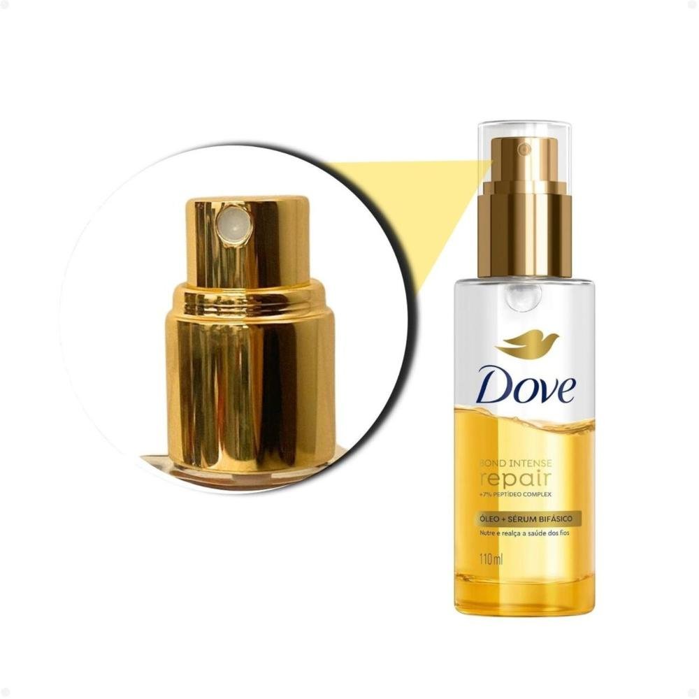 Kit Dove Bond Intense Repair: 2 Óleos Capilares Sérum Bifásico 110ml ÚNICO 3