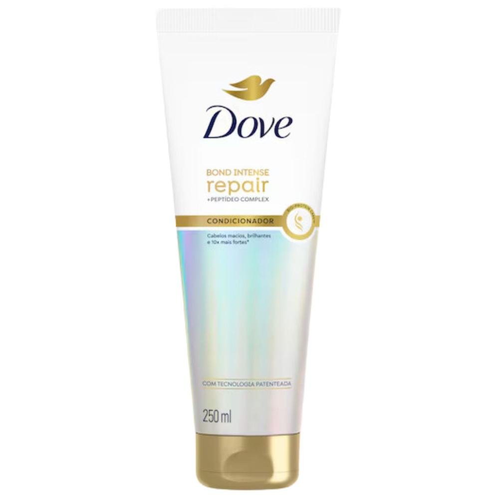 Kit Dove Bond Intense Repair: Shampoo 350ml, Condicionador 250ml e Leave-in ÚNICO 4