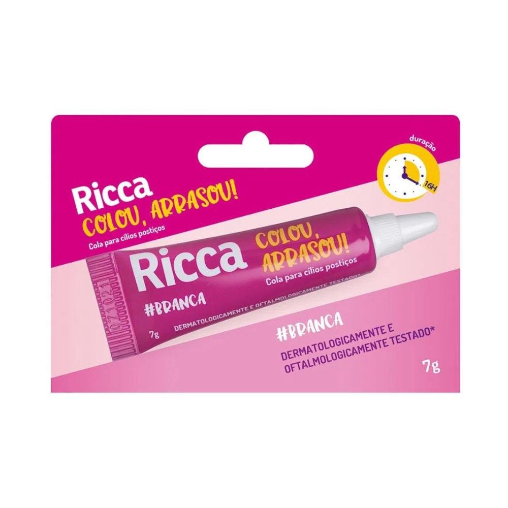 Cílios Postiços + Cola Branca Ricca Belliz Piscou,arrasou Vol:2 Longo Cód.2678 Preto 4