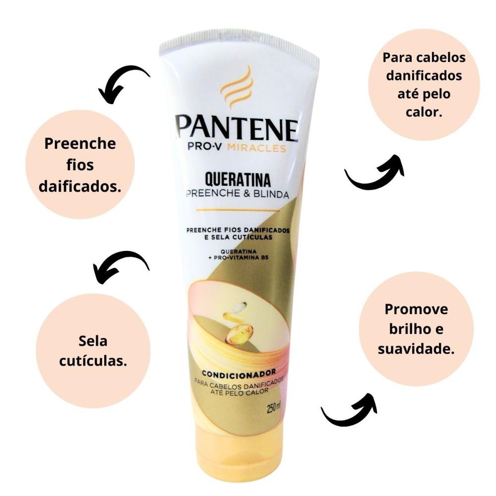 Condicionador Pantene Pro-v Queratina 250ml 250ml 2