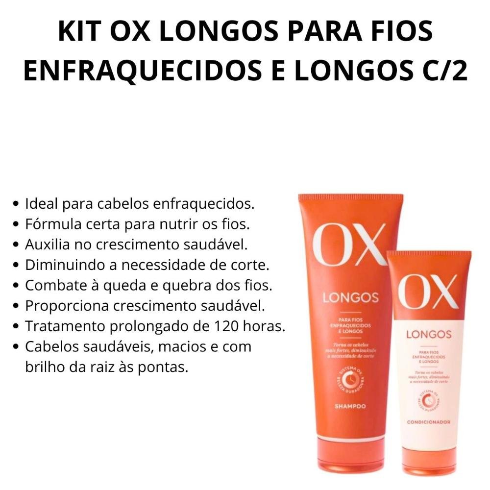 Kit Ox Longos Para Fios Enfraquecidos e Longos C/2 ÚNICO 4