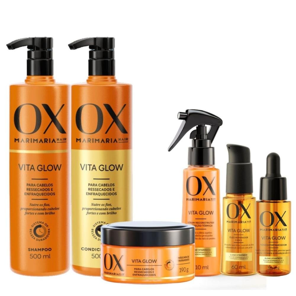 Kit Ox Mari Maria Hair Vita Glow C/6 ÚNICO 5