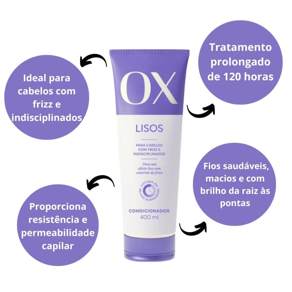 Condicionador Ox Lisos 400ml 400ml 2